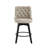 Swivel Upholstered 26'' Counter Stool Wood Leg-692602873