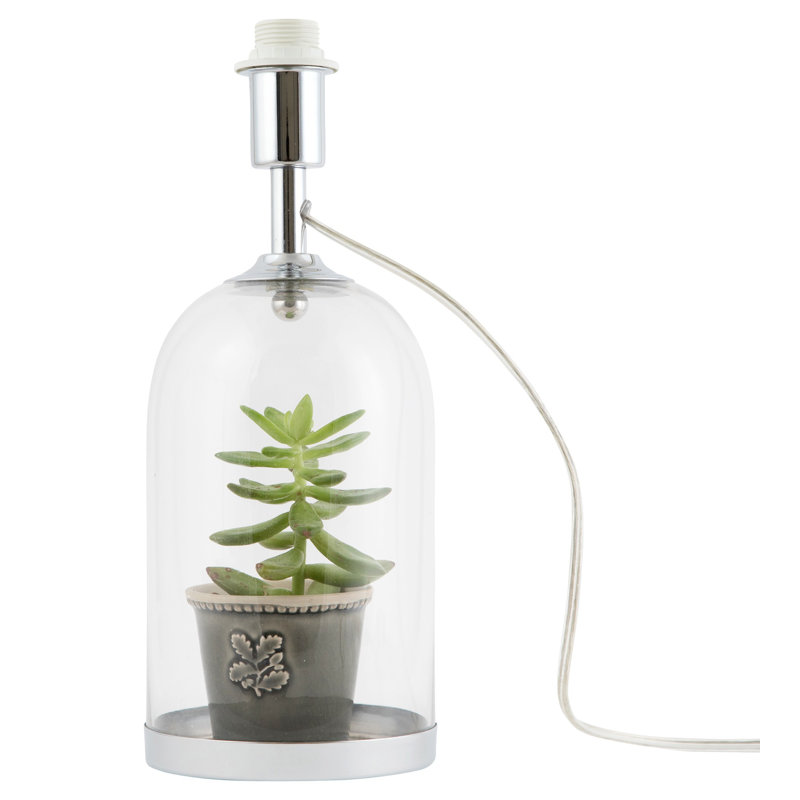 Crothers Metal Lamp Base Lamp, Polished Chrome