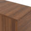 Table basse carrée avec rangement robuste à 4 tiroirs, table de style Mid-Century moderne, en noyer-1152513823