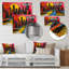 Impression d'art mural orange, rose, paysage urbain II - gratte-ciel-2088596962-2088596987