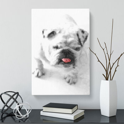 White British Bulldog Vol.1 - Wrapped Canvas