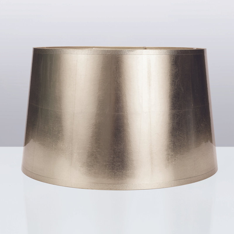 Round Lamp Shade, Silver Foil