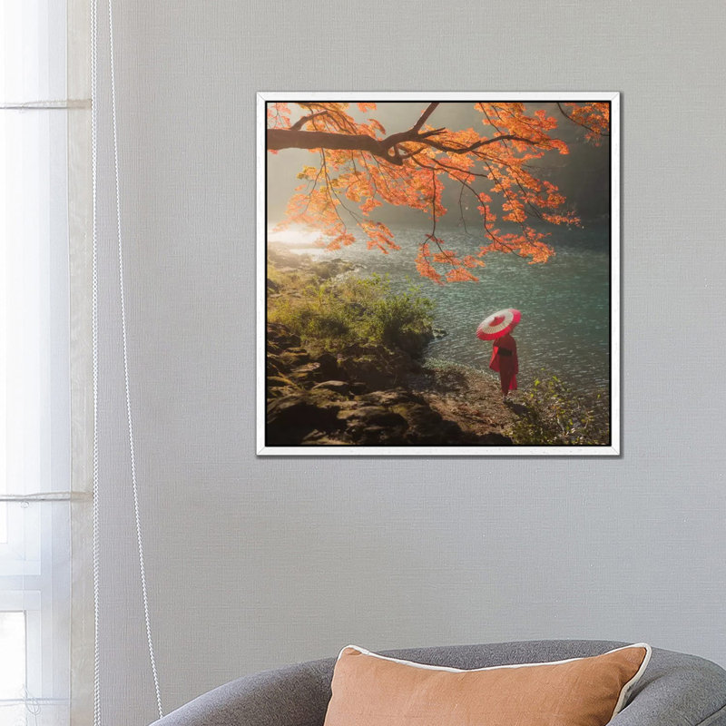 Autumn in Japan XVII 1 Piece Wall Art on Canvas, 66.04 cm H x 66.04 cm W, White Framed