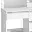 Balconera Dressing Table With Mirror,4-drawers Makeup Vanity Table Set For Bedroom Makeup Desk