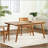 Outdoor Solid Wood Dining Table – 69” Rectangular with Teak Finish