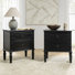 Timar 27" H 2-Drawer Solid Wood Nightstand (Set of 2)
