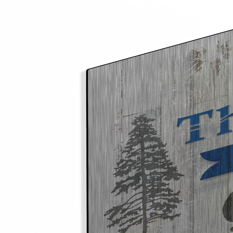 «The Blue Moose - This Way I» par Lightbox Journal, art mural en métal, 16 po x 24 po, H 36 po x l 24 po