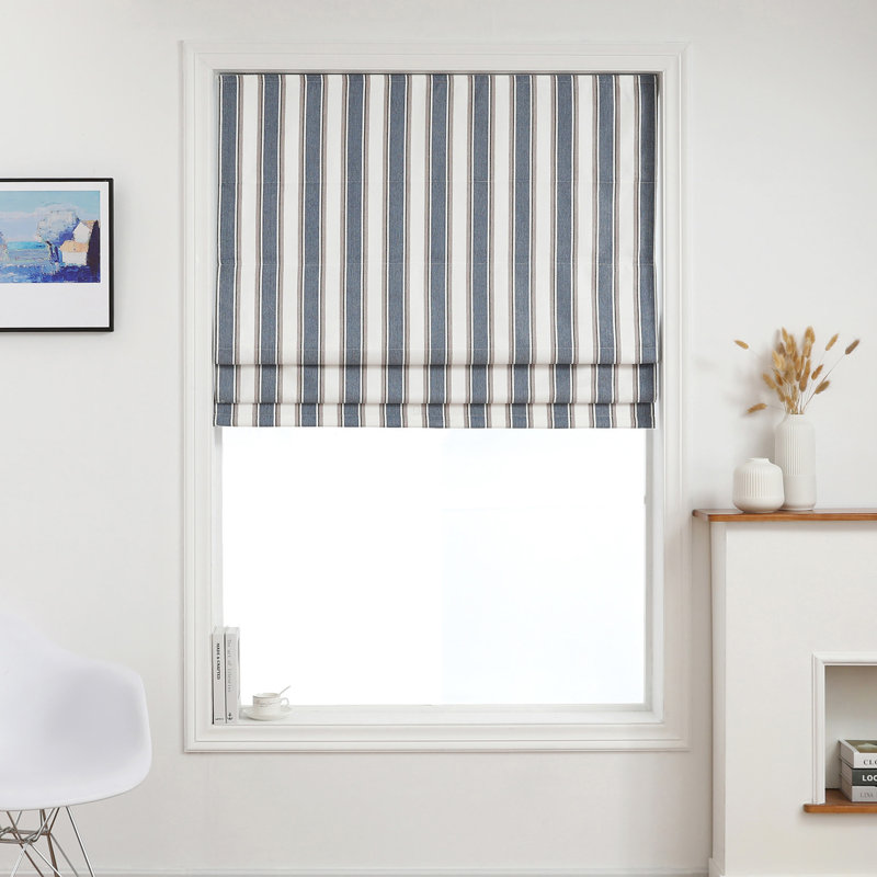 Rideau occultant 100% polyester, L 27 po x L 64 po, Bleu