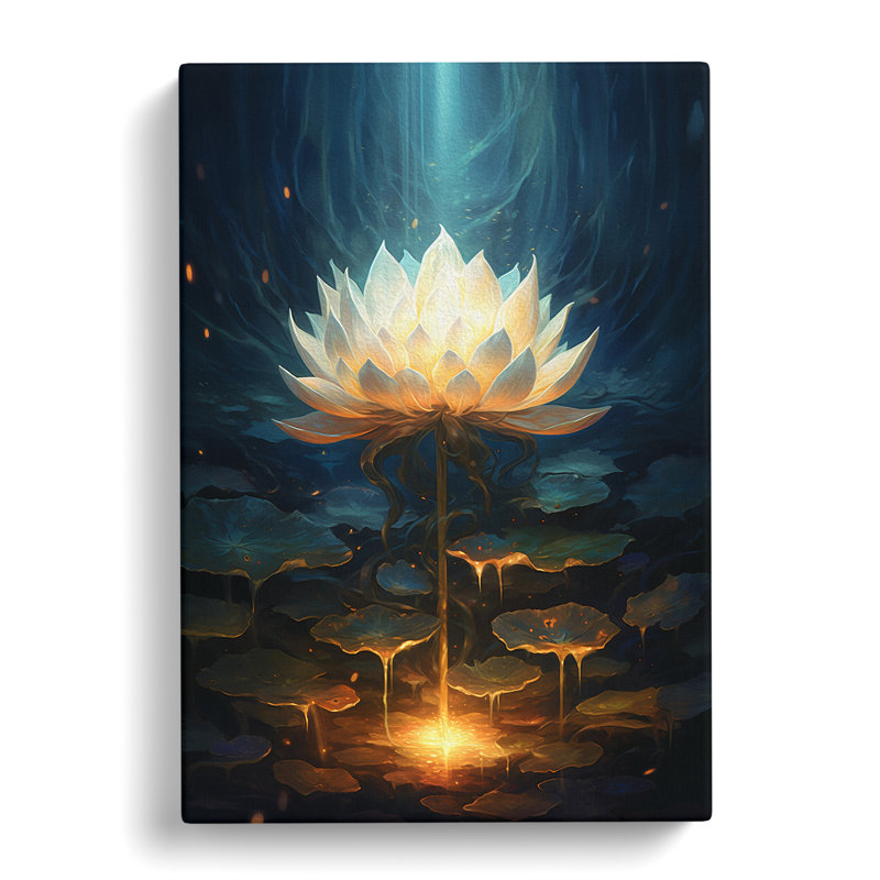 Lotus Flower Conceptual - No Frame Print, 60cm H x 40cm W x 3cm D