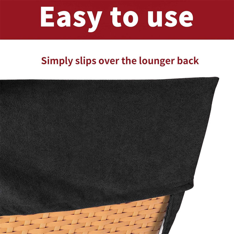 100% Cotton Beach Towel, Black