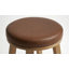 Tabouret de comptoir rembourré rond en bois - ensemble de 2-1330881693