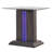 Earnest Glass Top End Table Built-In Outlets