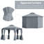 Abri de jardin avec abri de jardin en treillis de 13 pi Outsunny-88418617
