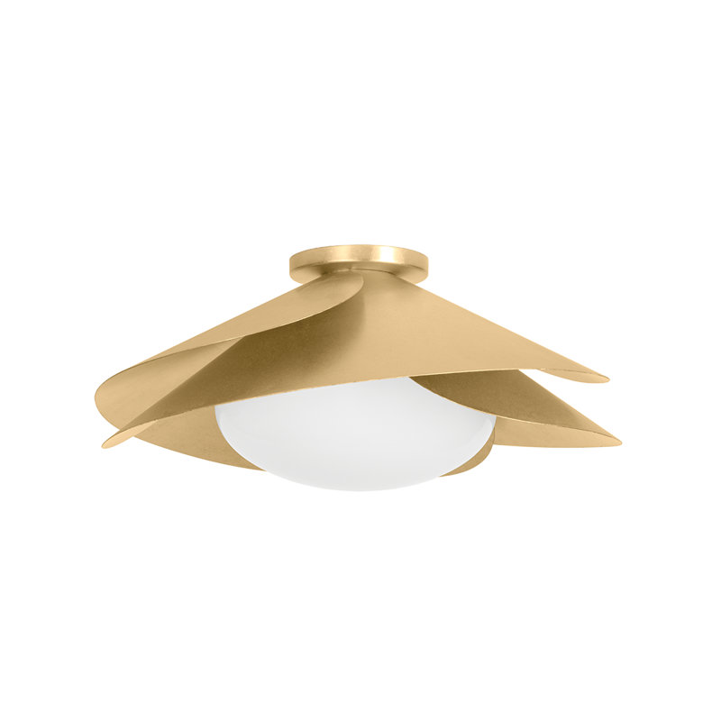 Plafonnier à 1 lumière Brookhaven, H 7,5 po x l 15,25 po x P 15,25 po