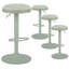 Ensemble de 4 tabourets de bar, tabourets de bar de cuisine réglables en hauteur, pivotants, verts-234661261-234661266