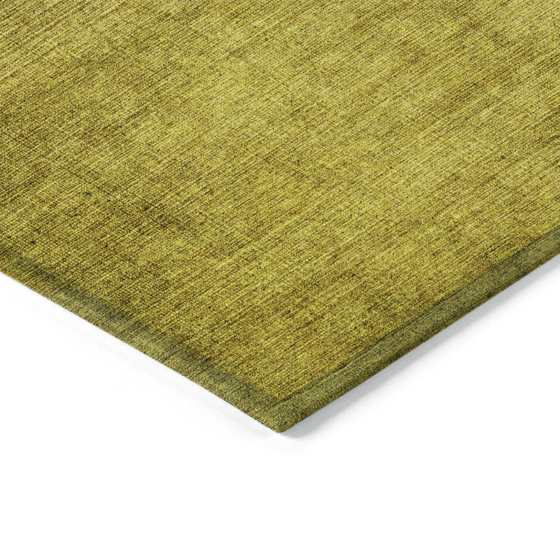 Tapis intérieur lavable ombré 3 pi x 5 pi doré et bleu