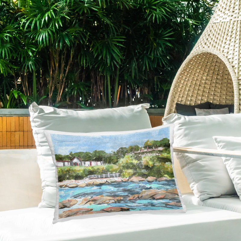 Coussin décoratif Rocky Nautical Landscape