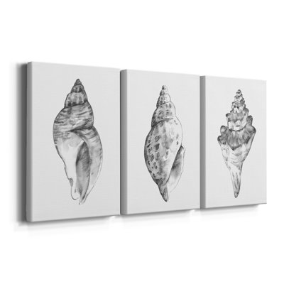 Quiet Conch I - Toile tendue avec châssis sur mesure - 3 pièces