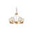 Light Solid Brass Round Elyne Chandelier-88674596-88674600-131478193