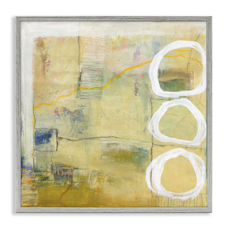 Composition abstraite avec cercles, estampe numérique, conception par Ruth Fromstein, Estampe numérique Farmhouse