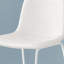 Chaise de bureau, hauteur de bar, debout, bureau d'ordinateur, bureau, aspect cuir blanc, métal blanc, contemporain, moderne-41861540