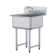 VEVOR 27'' L x 24'' W Silver Free Standing Service Sink with Faucet