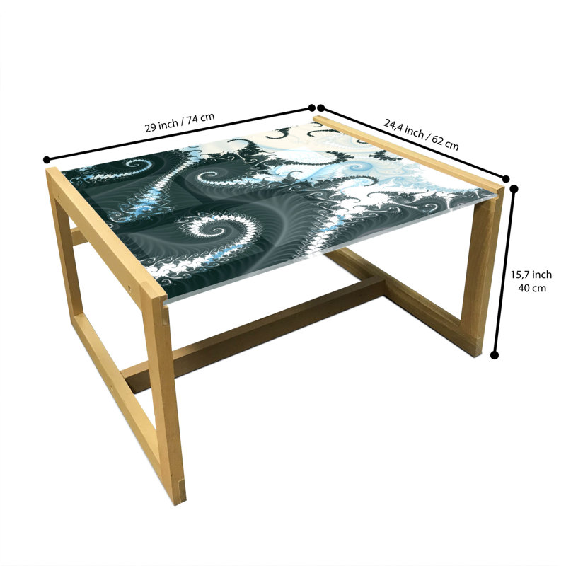Jamily Sled Coffee Table, 62cm H x 74cm W x 40cm D