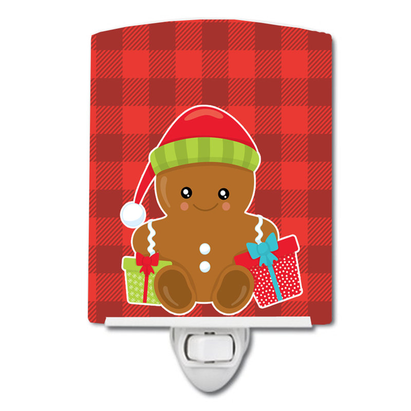 Silloth Gingerbread Presents Ceramic Night Light
