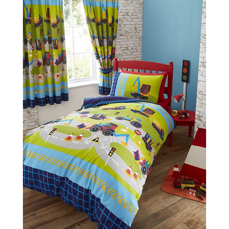 New Diggers Toddler New Room Darkening Curtains (Set of 2), 168 W x 183 D cm