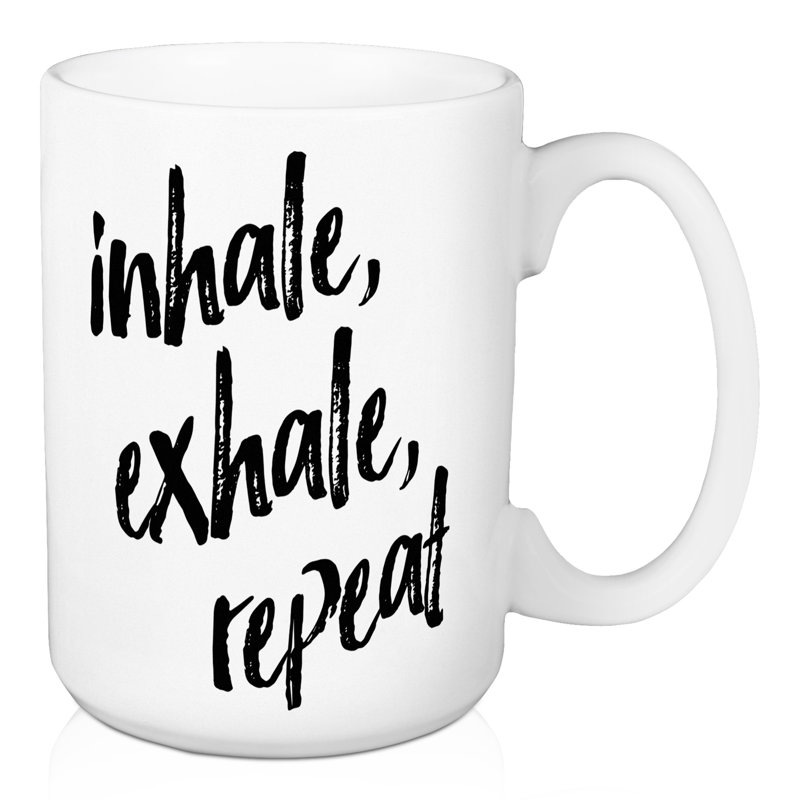 Grande tasse à café inhale exhale Bronte