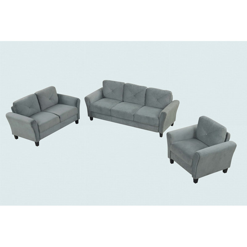 Couch Comfortable Sectional Couches Set, Gray
