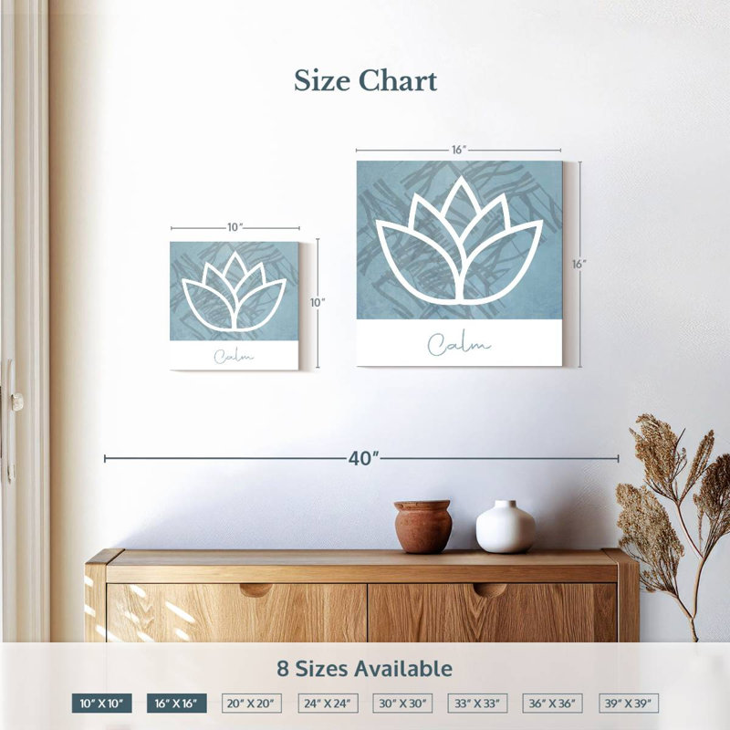 Lotus Tergel Calm, H 10 po x l 10 po