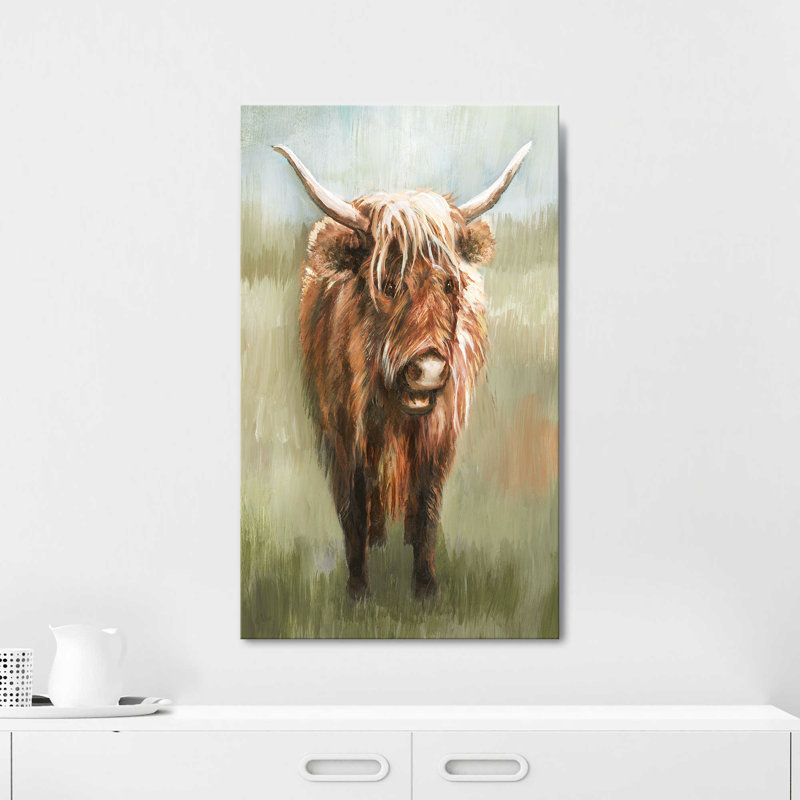 "Happy Highlander" par Nan, reproduction sur toile, H 60 po x l 36 po x P 1,5 po