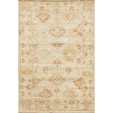 Canvello Traditional Beige Oushak Rug - 4' X 6'