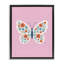Cadre flottant bohème papillon floral rose, design par Jessica Beck-1522512818-1522512819