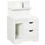 Akeilah 40cm W Manufactured Wood Bedside Table