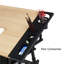 Rectangle Height Adjustable 158.5cm L Training Table-947495569