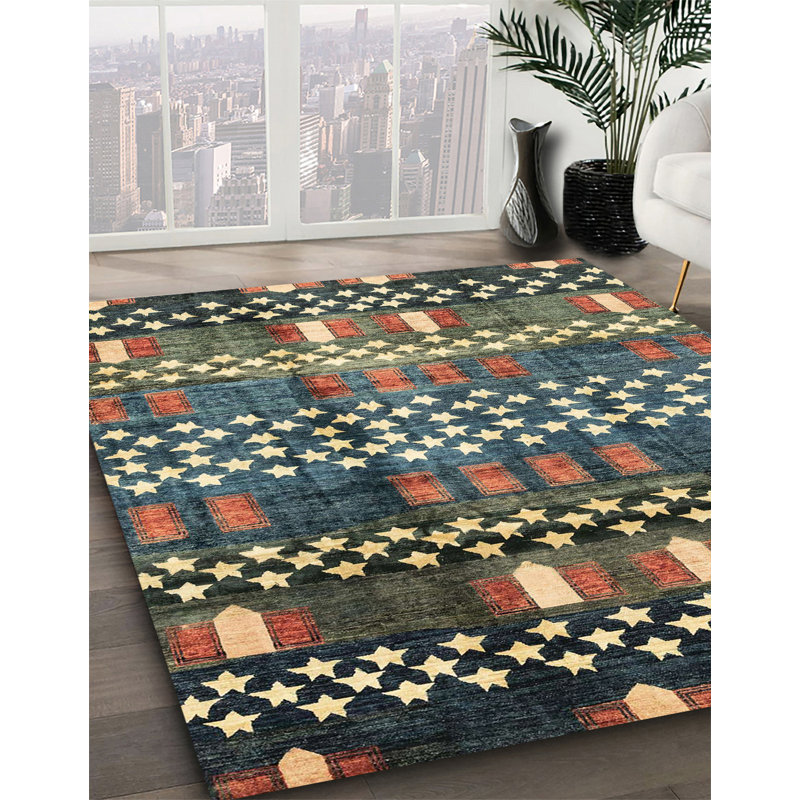 Aiumu Abstract Indoor Rug, Square 3'