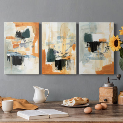 " Seria II " 3 - Pieces Painting Print