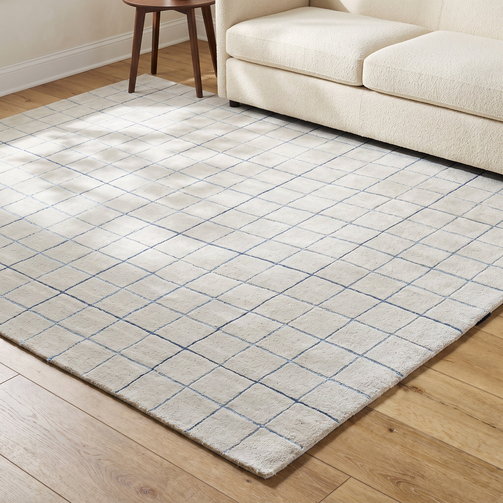 Mallory Hand-Tufted Gray Geometric Rug, Rectangle 5' x 8'