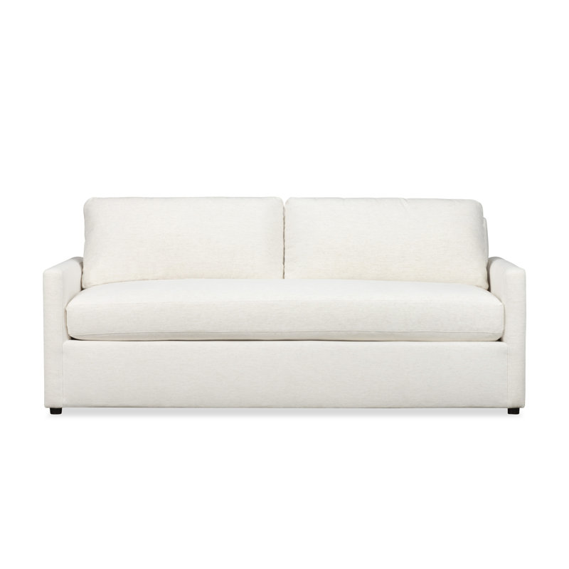 Canapé-lit rembourré de 84 po Damari, Chenille Crypton® neige Nomad