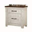 Table de chevet en bois massif vieilli 1Pc