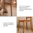Vintage Solid Cherry Wood High-back Dining Chair