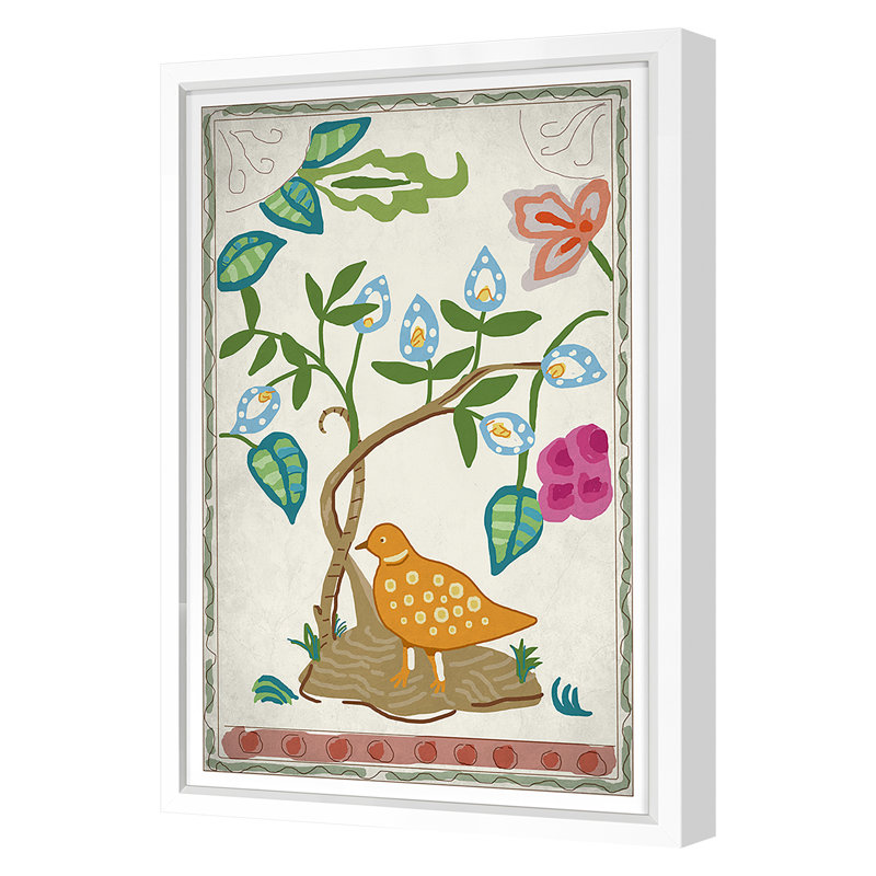 Partridge Print by Dana Gibson, White, 42" H x 28" W x 1.25" D
