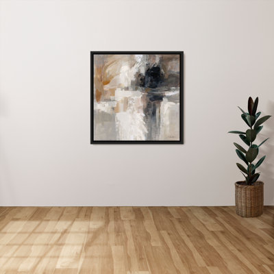"Wings Neutral" by Silvia Vassileva Print on Canvas in a Floater Frame