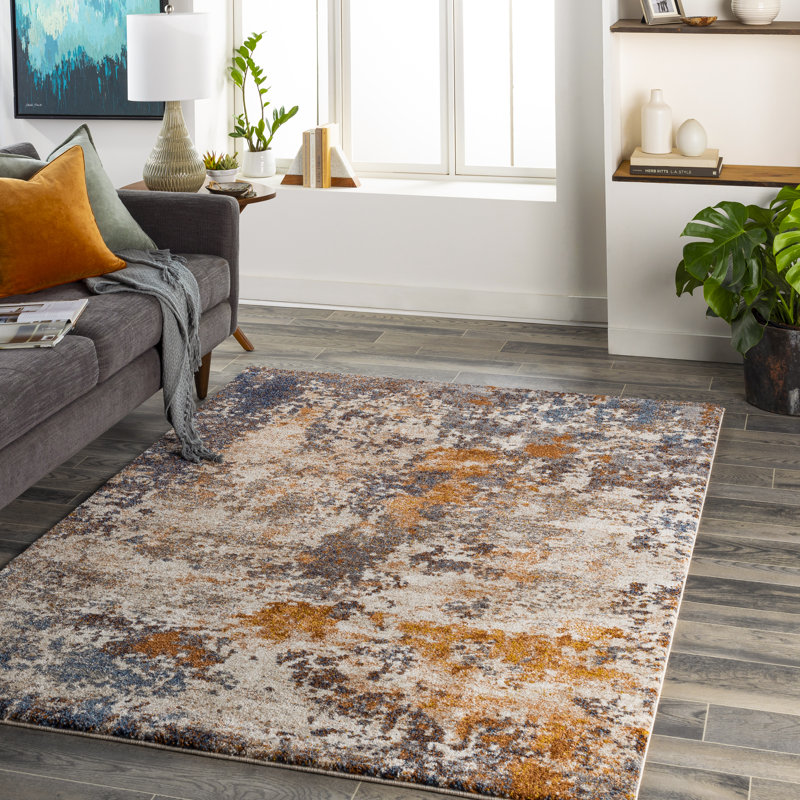 Tapis tissé à la machine Dunigan, Rectangle 4 pi 3 po x 5 pi 7 po