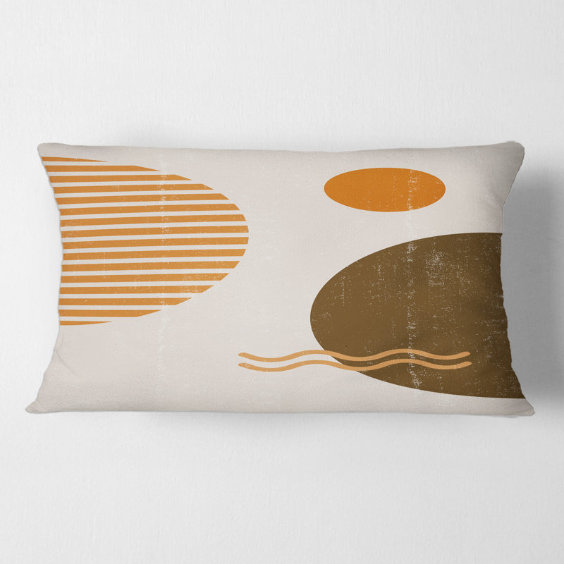 Housse de coussin rectangulaire et insert Minimal Sun and Moon III