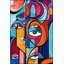 Tapis multicolore lavable à la machine-255957516