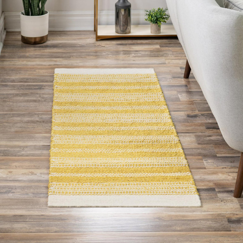 Tapis Lariat - jaune soleil, Tapis de couloir 2 pi x 6 pi 1 po