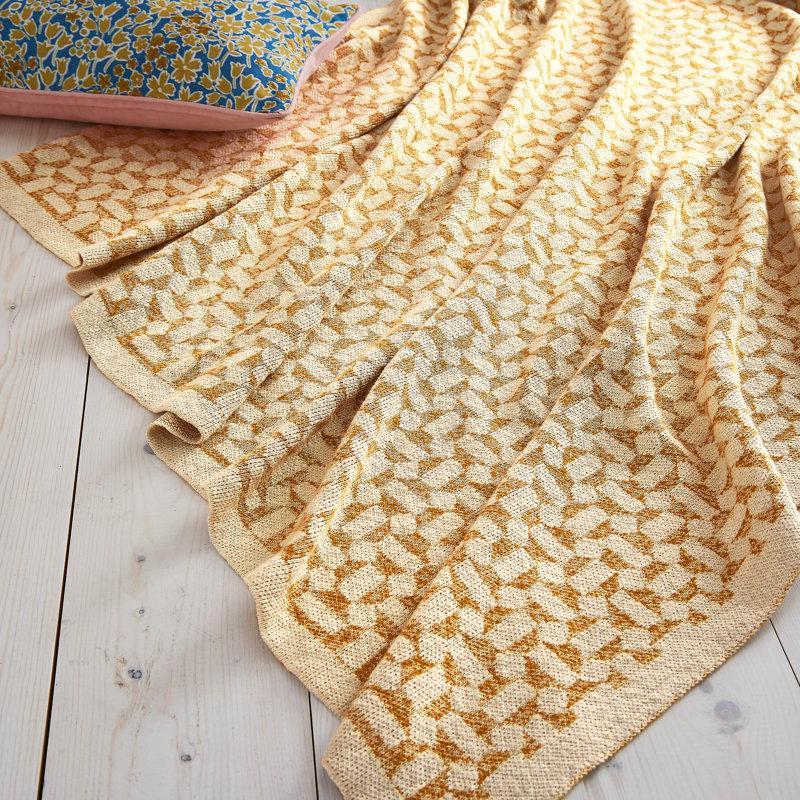 Honey & Crumpets Geo Knit Cotton Throw